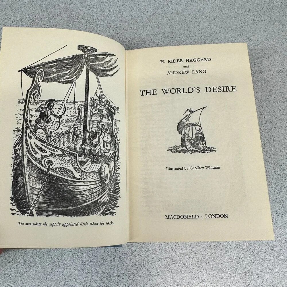 The World's‎ Desire Novel by H. Rider Haggard Hardcover Dust Jacket Illustrated
